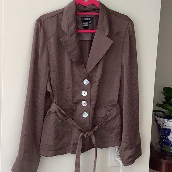 NWOT brown light blazer - Picture 2 of 8